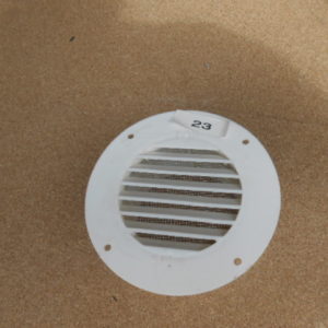 White Round Vent